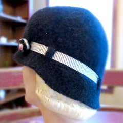 Felted Wool, Flapper Cloche