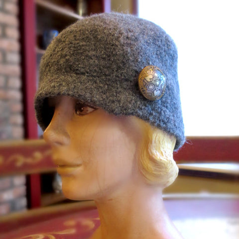 Felted Wool, Glam Cloche