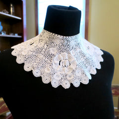 Lace Collar, Antique Irish Lace
