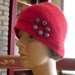 Felted Wool, Festive Cloche: Gone to my Forever Home