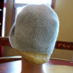 Felted Wool, Demure Dual-Button Hat