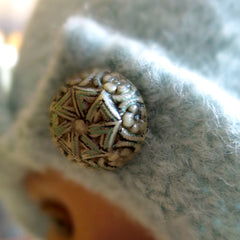 Felted Wool, Demure Dual-Button Hat