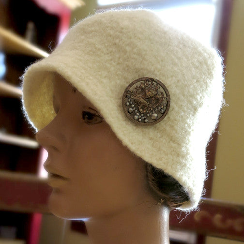 Felted Wool, Sophisticated Cloche
