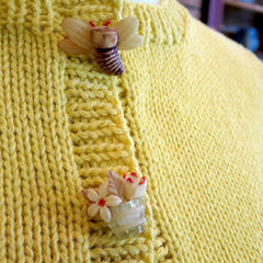 Handknit  Sunshine Cardigan
